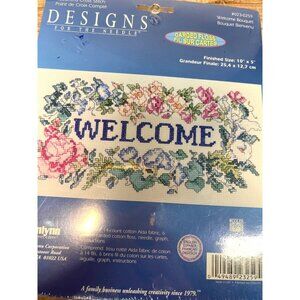 Designs For The Needle Welcome Bouquet Cross Stitch Kit 10" x 5"